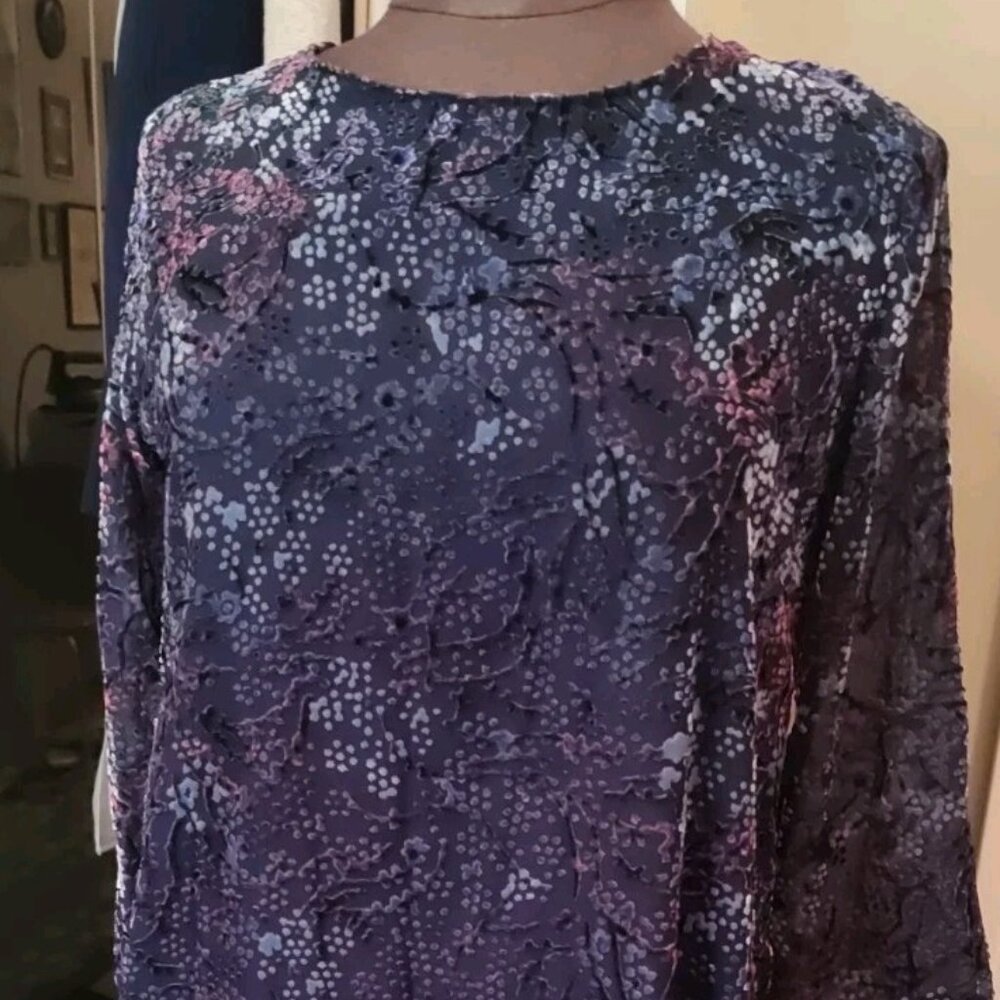 Studio Birkin Dress Made in France Carolina Fully Lined Sz M Laser Velvet